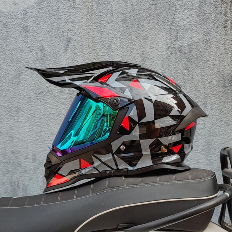 Новый внедорожный шлем LVS, профессиональный горный шлем для скоростного спуска, шлем Capacete ATV, полнолицевой шлем для квадроциклов Casco Cross