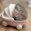 Labubu Baby Stroller Storage Box Doll Decor Space Module Doll Sleep Cradle Cart Dolls Bed Furniture Accessories Gift