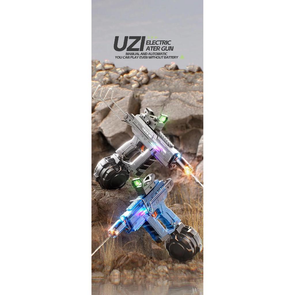 UZI Electric Water Gun Toys for Kids Summer Outdoor Beach Pool Shooting Games Toy Children Automatic Continuous Water Squirt Gun
