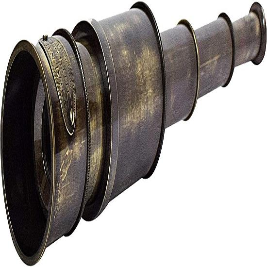 Старинная морская подзорная труба, винтажные морские латунные телескопы военно-морского флота, Лондон, 1915 г.