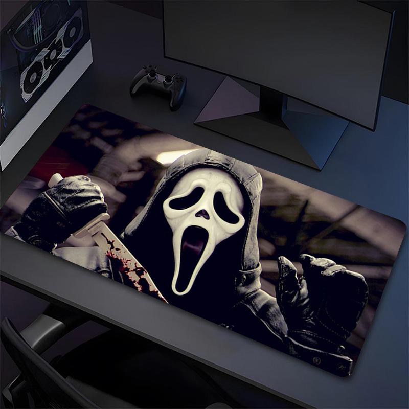 Ghostface Xl Gaming Mouse Pad Nonslip Rubber Base Stitched Edge Waterproof Desk Mat For Pc Laptop Gamer Office Computer Accessories C929530