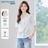 Женская летняя рубашка с коротким рукавом и воротником Jeanswest