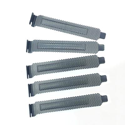 Новые 5x Черные Сетчатые Жесткие Стальные Заглушки Слотов PCI Кронштейн Пылевой Фильтр Комплект Заглушек