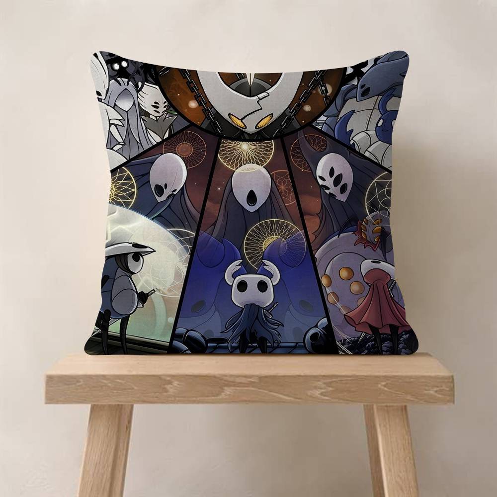 Hot Popular Video Game Hollow Knight Pillowcase Toon Gift Cushion Cover Bedroom Home Sofa Chair Seat Decor Pillow Case