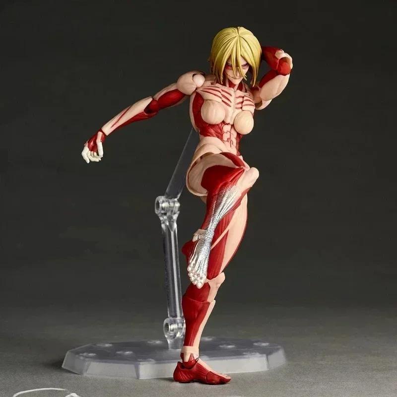 Hot Kaiyodo Attack on Titan Armored Titan Revoltech Yamaguchi Anime Action Figures Figurine Ko Joint Movable Model Toys gifts