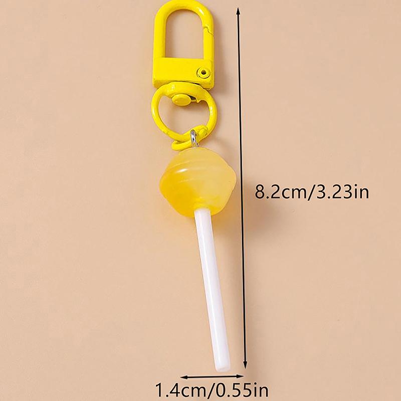 Милый брелок в виде леденца из смолы, мини 3D имитация еды, брелоки для ключей для женщин, девочек, подвеска для сумочки, DIY детские ювелирные изделия, подарки