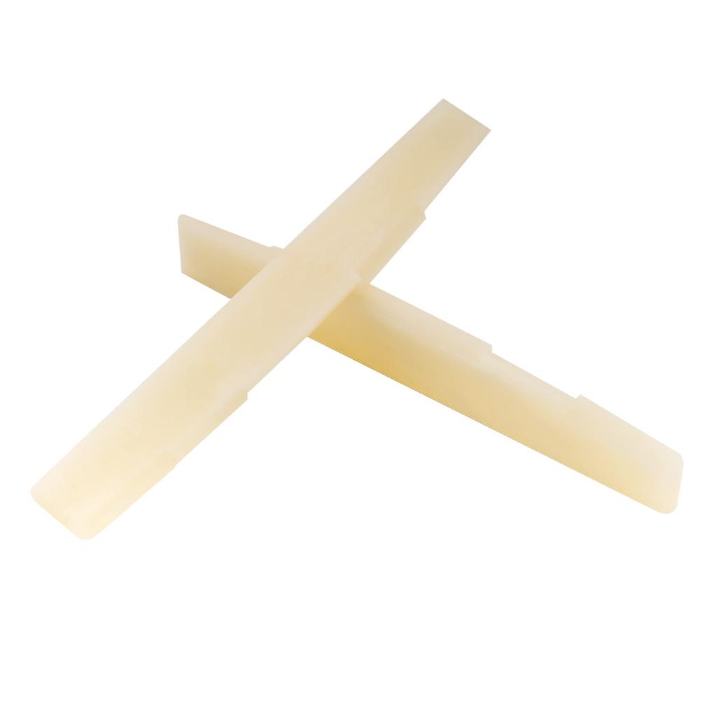 Musiclily Pro Коррекция длины струн из неотбеленной говяжьей кости для акустической гитары с седлом из слоновой кости 73,15 мм, тип, гитара, (Набор 2)