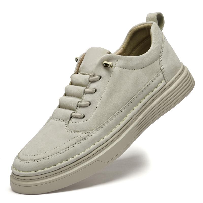 Весенние и осенние повседневные кожаные мужские туфли, легкие мужские кроссовки, дышащая спортивная обувь для мужчин, обувь для скейтборда