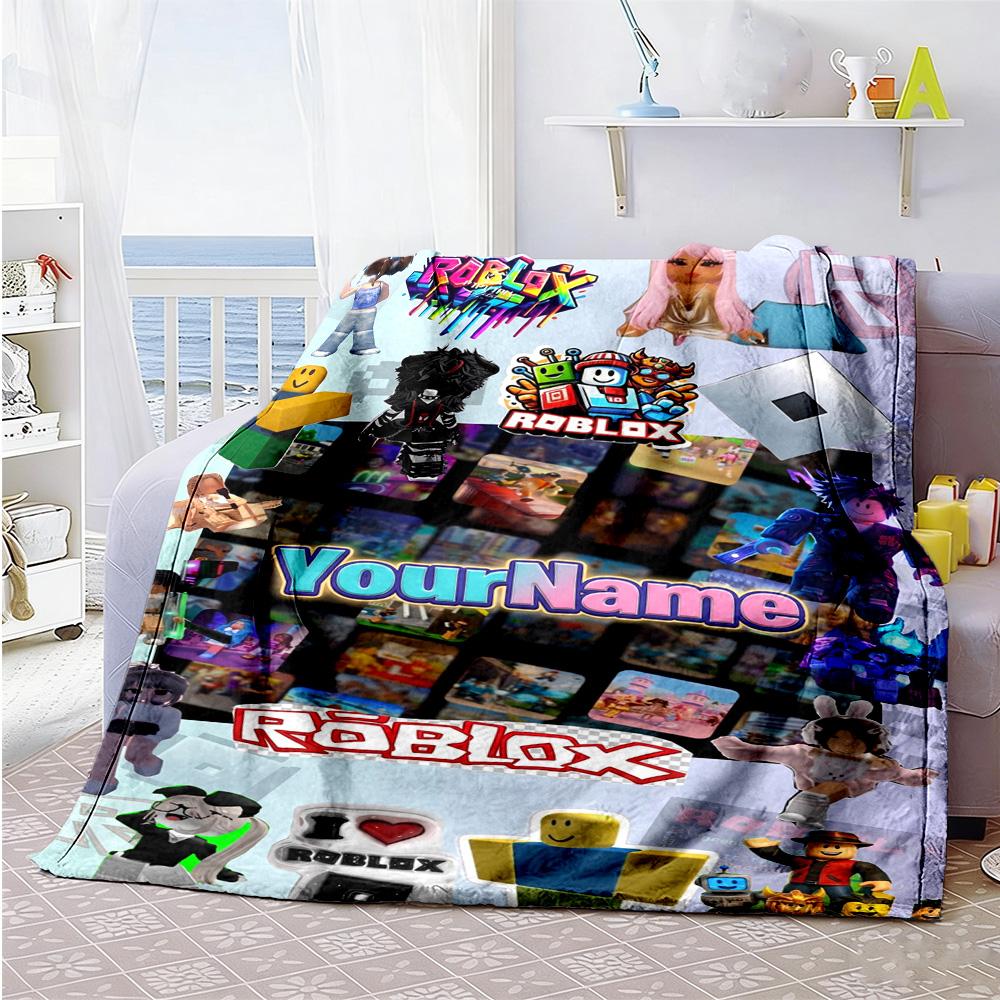 Roblox 397 Personalized Name Blanket Multi-purpose Personalized Blanket Durable Comfort for Bed Living Room Livingroom Office Ideal for All Seasons