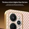 For Realme 15 5G Phone Case Carbon Fiber Textured Electroplated TPU Back Cover