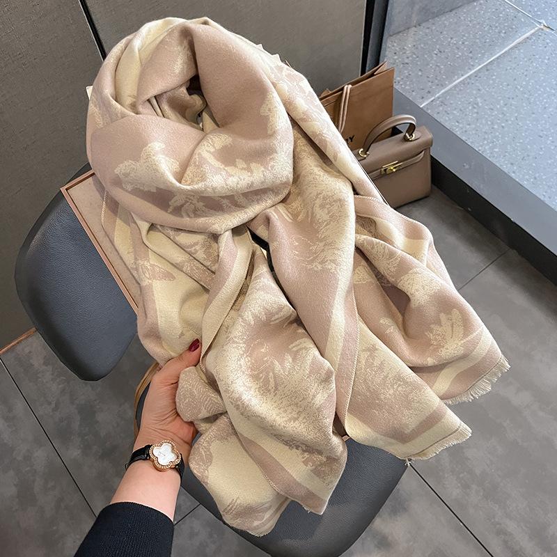 Женский осенне-зимний утолщенный элегантный корейский стиль многофункциональный шарф весенний досуг удобная шаль