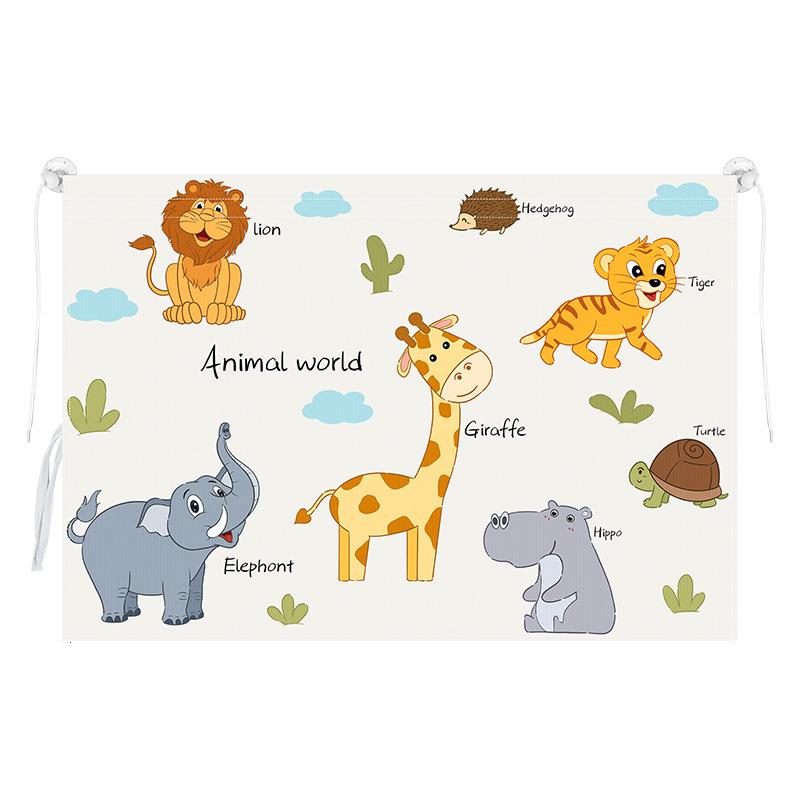 Автомобильные мультяшные шторы Универсальные присоски Типа автомобильные солнцезащитные шторы для боковых окон Защита от солнца Теплоизоляция Боковые солнцезащитные шторы для окон