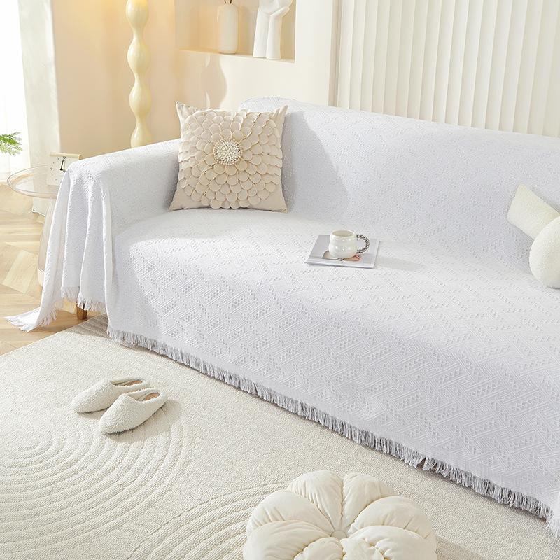 Скандинавский стиль Простой однотонный чехол для дивана Ткань Four Seasons Универсальное полотенце для дивана Полный чехол Универсальный чехол для дивана «все включено»