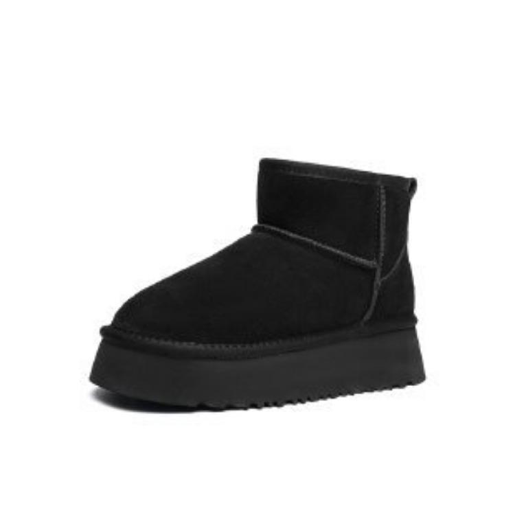 2023 зимние сапоги на толстой подошве, женские меховые сапоги, женская обувь из утепленного хлопка с мягкой подкладкой, зимняя обувь
