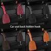 Car Multifunctional Hook Accessories Car Seat Headrest Hook Multifunctional Seat Back Double Hook Car Interior Double Hook