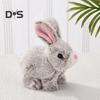 Electronic Rabbit Toy Interactive Electronic Pet Plush with Sounds And Movements Animated Walking Wiggle Ears Handmade Bunny Toys Gift for Toddlers