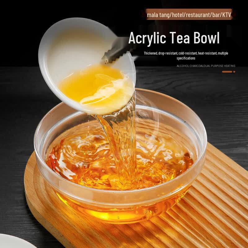 Transparent Acrylic Salad Bowl