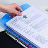 6 pcs Plastic Binder Pocket Clear Punched Pockets New Binder Folders  Office