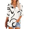 3/4 Sleeve Tops For Women Casual Ruffle V Neck T Shirts  Work Blouses Dressy Tunic Tops