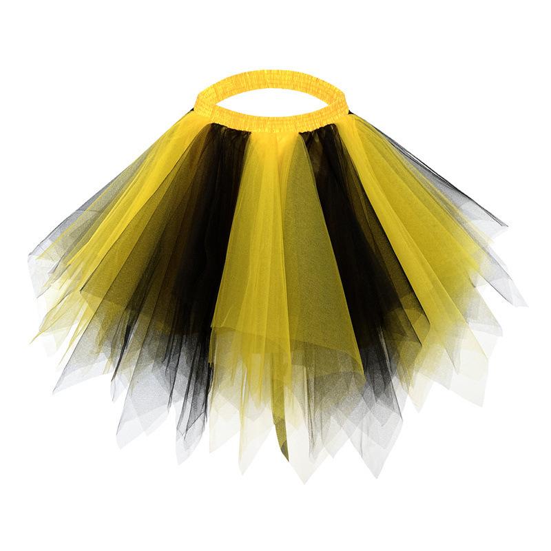 Women's Halloween Tulle Skirt Tulle Skirt Party Tulle Skirt Colourful Petticoat Fluffy Layered Tulle Tutu Skirt