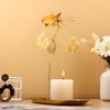 Gold Home Decoration Wedding Party Candle Holder Candlestick Spinning Rotating