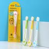 Детская зубная щетка с мягкой щетиной - дизайн с изображением мультяшного льва, индивидуальная упаковка для детей от 3 до 12 лет