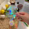 Sun Catcher PVC Self Adhesive Glass Window Stickers Cat Moth Energy Suncatcher Wallpaper Rainbow Prisms Sticker Sunlight Decals