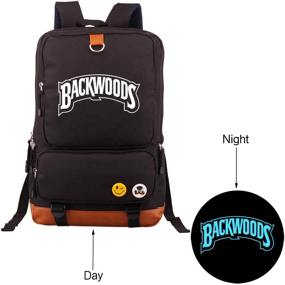 Backwoods Luminous Backpack Student Schoolbag Large Capacity Travel Bag Computer Bag