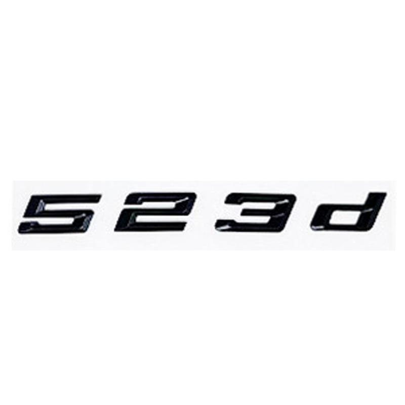 Car 3D ABS Trunk Letters Logo Badge Emblem Decal Sticker For BMW 5 Series 520d 525d 528d 530d 535d 540d E39 E60 E61 F10 F11 G30