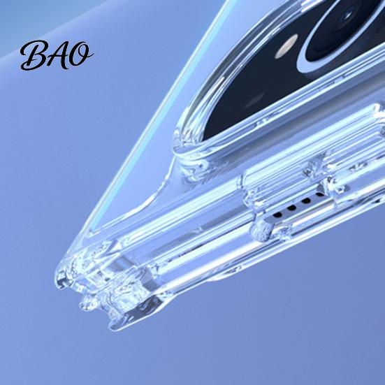 Fingerprint Resistant Phone Cover Magnetic Clear Case for IPhoneDuo 2026, TPU Anti-Yellowing Transparent Flexible Shell with Precise Cutouts,