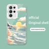 Прозрачный чехол Samsung S23Ultra Sunset Art 20 для A52/A32, масляная живопись «Морской пейзаж» «Восход солнца» для A13 и других.
