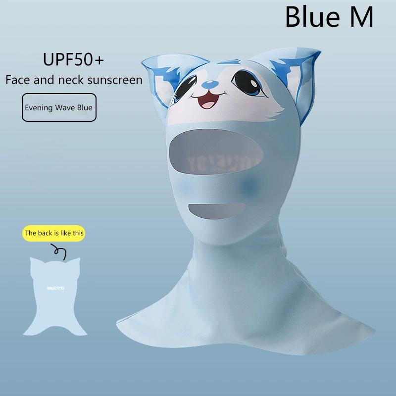 Плавание Дайвинг Facekini УФ-защита от солнца Полнолицевая маска Голова Шея Покрытие Лица Эластичная Шапочка Для Плавания Дайвинг Водные Виды Спорта Одежда