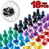 6/12/18PCS Colorful Bicycle Disc Brake Rotor Torx Bolts T25 M5x10mm MTB Bike Alloy Steel Disc Brake Rotor Fixing Screws