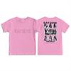 KATSEYE Trendy Girls' Printed Children's Round-neck Short-sleeved T-shirt for Summer Loose and Comfortable Casual Wear