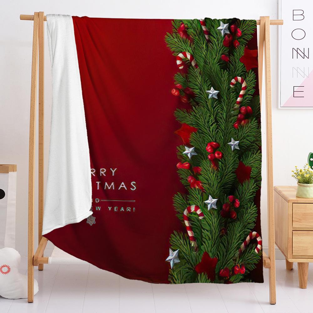 Фланелевое одеяло Одеяло для спальни Европейское и американское одеяло Одеяло на рождественскую тематику Универсальное для всех сезонов