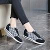 Fashion Women Thick Soled Cross Round Head Thin Fashion Shoes Woman Comfortable  Breathable Casual Wear-resistant Shoes Zapatos De Mujer