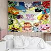 1PC Happy Tree Friends Anniversary K-pop music group Tapestry Accessories for Bedroom,Livingroom, dormitory Room Wall Decor Fan Birthday Gifts