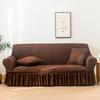 1/2/3/4 Flying Seat Seersucker Living Room Sofa Cover Elastic Sofa Cover Elastic Solid Thickness Elastic Sofa Cover
