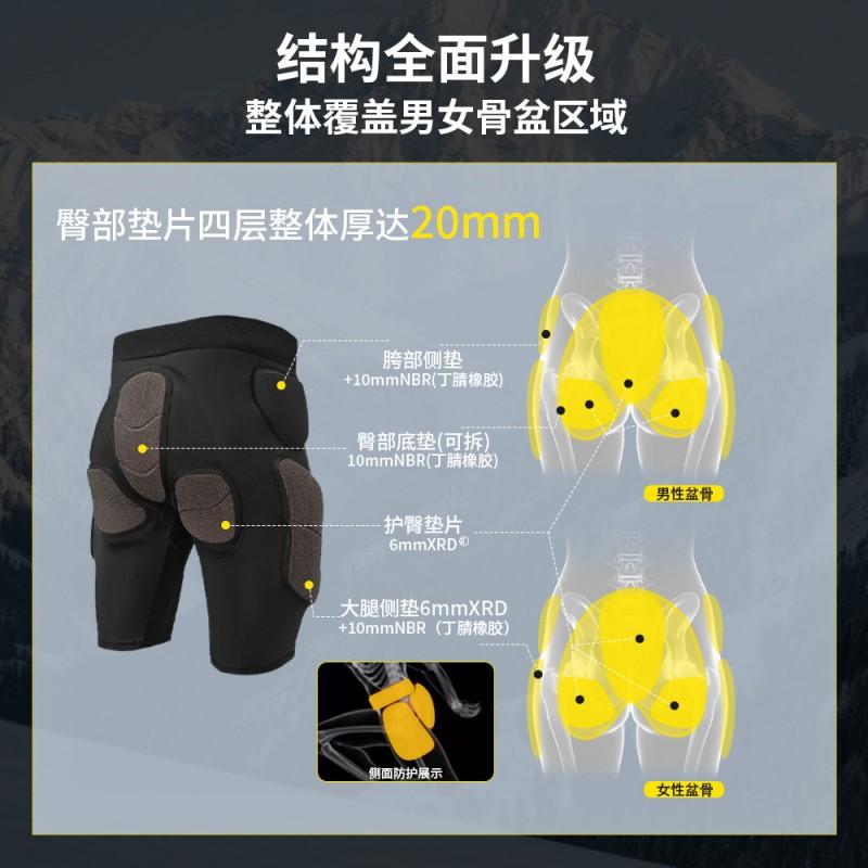 Набор брони для лыж XRD Kevlar Мужской Женский Защита Спины Груди Талии Локтей Коленей Бедер С Высокоэластичными Компрессионными Штанами