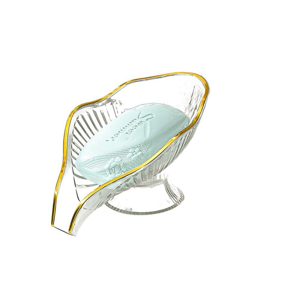 No punching Soap Box Leaf Shape Soap Holder Creative Soap Tray  Household