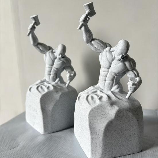 Скульптура «Сделал себя сам» 3D-печатная абстрактная фигурка Статуэтка Вдохновляющая фигурка для рабочего стола Дома Офиса Полки Декор