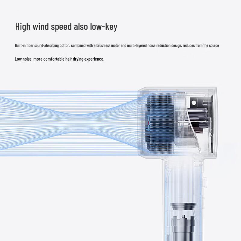 FLYCO Borui Series High-Speed Negative Ion Hair Dryer CN plug (adapter included)