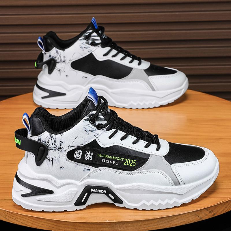Men Sneakers Breathable Platform Running Shoes Mesh Casual Sport Shoes Male Non-slip Fashion Street Style Vulcanize Shoes