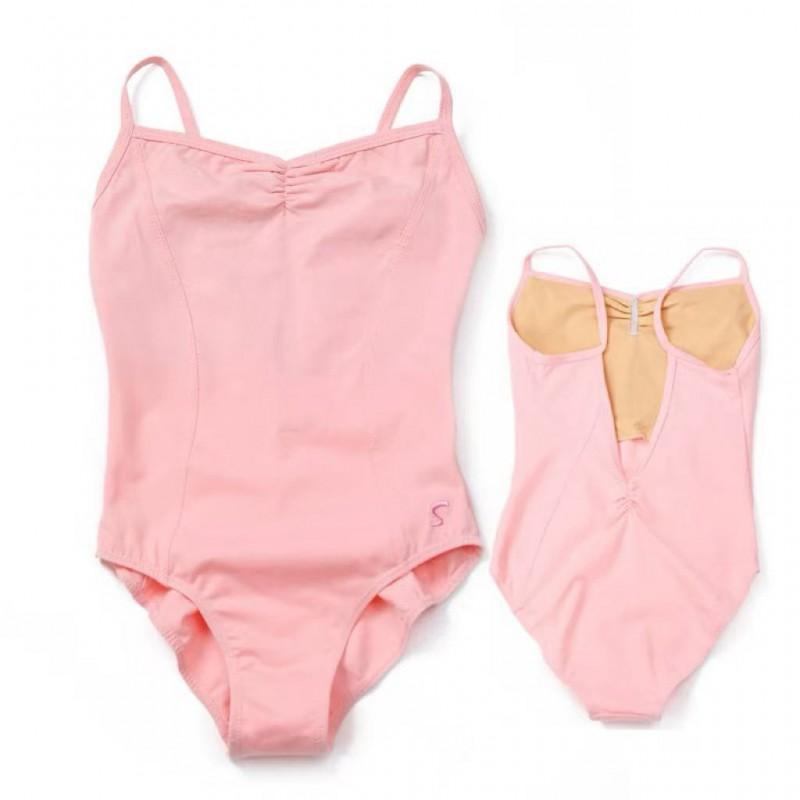 Womens Ballet Leotard With High Cut Leg Cotton Dancewear Adult Training Performance