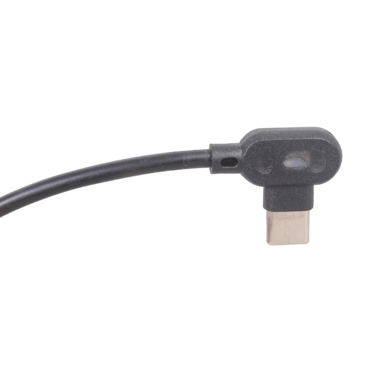 Угловой USB C (папа) на 5.5x2.1мм (мама) кабель питания 90 градусов, фиксированные выходные напряжения 9В 12В 15В 20В для светодиодов, роутера, вентилятора, динамика
