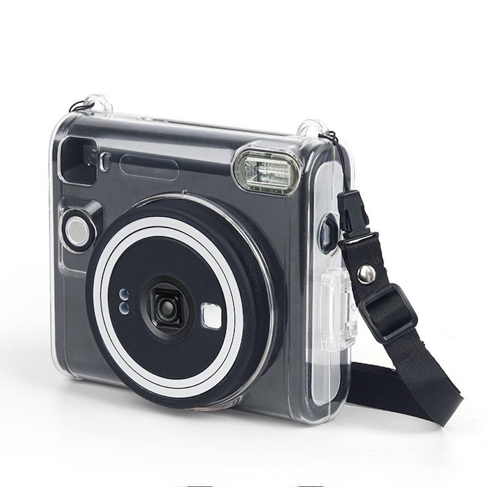 [Film Lab] Instax Square SQ40 Transparent Case Camera Protective Case with Strap CAA10