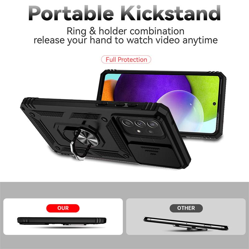 For Samsung Galaxy A13 A33 A53 5G Case Slide Lens Shockproof Armor Magnetic Phone Case For Samsung A13 4G A 13 33 53 Back Cover