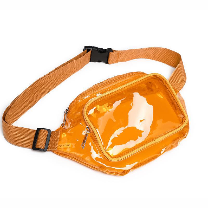 Clear PVC Waterproof Waist Bag for Sports, Running, and Travel with Logo