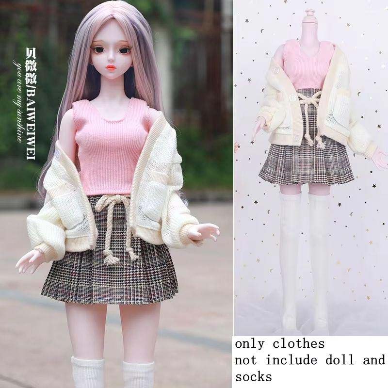 60 СМ Одежда для кукол BJD Ручная работа Милая для кукол BJD 1/3 для девочек DIY Аксессуары для переодевания Игрушки Кавайные Модные Аксессуары для кукол Игрушка