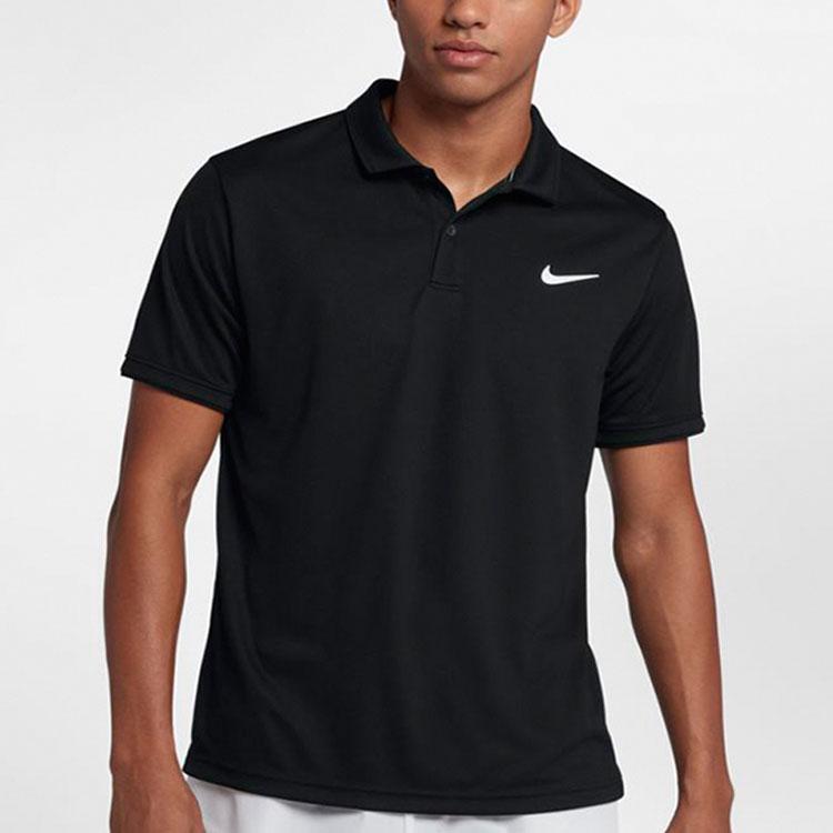 Nike Мужские поло с короткими рукавами Court Dri-FIT Team, черные 939138-010